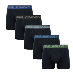 GIANVAGLIA SOFT COTTON BOXER BLACK – 2τεμ