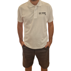 GRROW POLO T-SHIRT WHITE