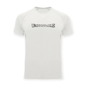 GRROW DRY FIT T-SHIRT UNISEX ΛΕΥΚΟ – UNSTOPPABLE 2