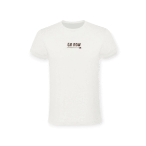 GRROW ΚΟΝΤΟΜΑΝΙΚΟ T-SHIRT ΛΕΥΚΟ “roWΙΝng”
