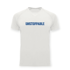 GRROW DRY FIT T-SHIRT UNISEX ΛΕΥΚΟ – UNSTOPPABLE 1