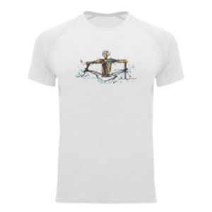 GRROW DRY FIT T-SHIRT UNISEX “ROWER” ΛΕΥΚΟ