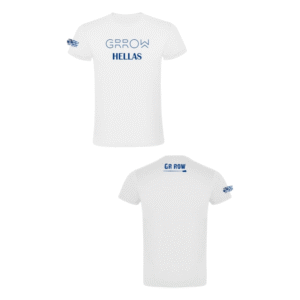 GRROW COTTON T-SHIRT UNISEX “GRROW HELLAS” ΛΕΥΚΟ